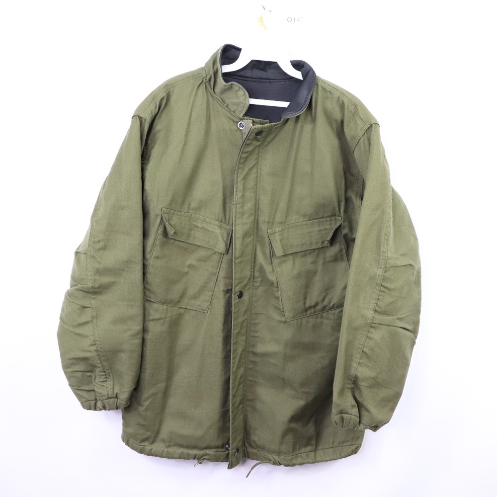 80s Mens Small Military Issue Chemical Jacket